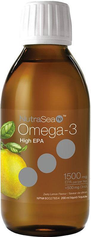 NutraSea hp Omega 3 High EPA 1500mg 500mg DHA Zesty Lemon Flavour