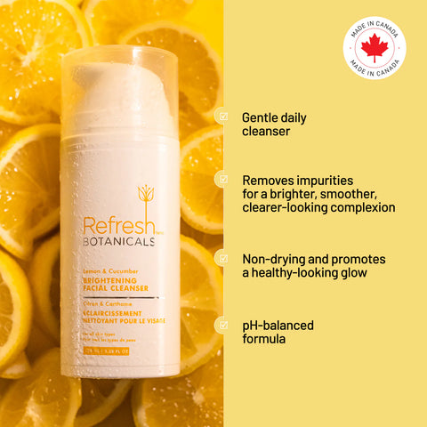 Refresh Botanicals Brightening Facial Cleanser with Lemon & Cucumber 100mL