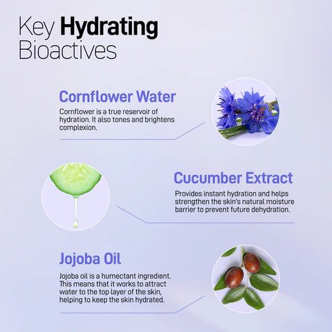 Refresh Botanicals  Hydrating Facial Moisturizer with Cornflower & Cucumber 50mL