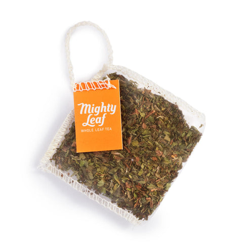 Mighty Leaf Organic Mint Melange Tea 15 Stitched Pouches