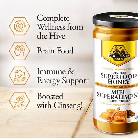 Dutchman's Gold Total Hive Superfood Honey 330g