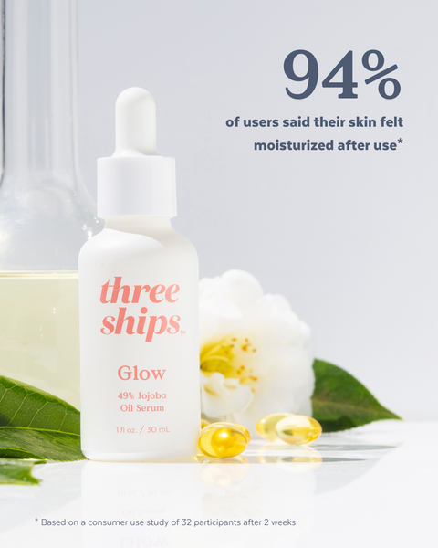 Three Ships Glow 49% Jojoba Oil Serum 30mL