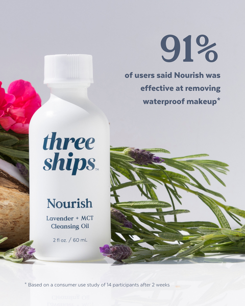 Three Ships Nourish Lavender & MCT Cleansing Oil 60mL