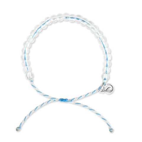 4Ocean Beluga Whale Bracelet - White / Light Blue - YesWellness.com