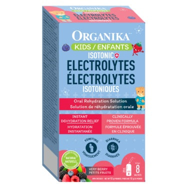 Organika Electrolytes SP Isotonic for Kids Very Berry 6.5g x 8Sachets - Yeswellness.com