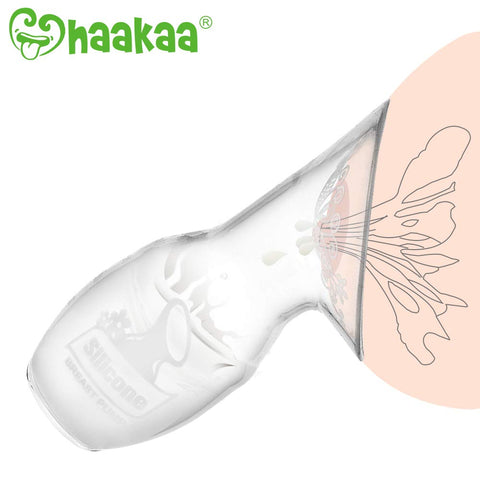 Haakaa Silicone Breast Pump No Suction Bottom 100mL