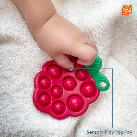 Razbaby RaZberry Pop Silicone Teether 3M+