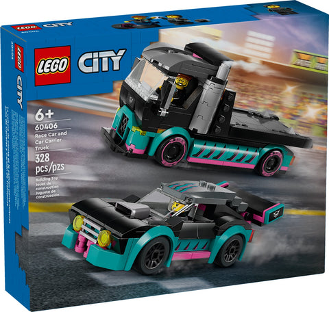 LEGO City Race Car and Car Carrier Truck, 60406