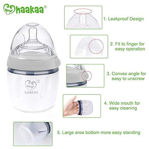 Haakaa Generation 3 Silicone Breast Pump Grey