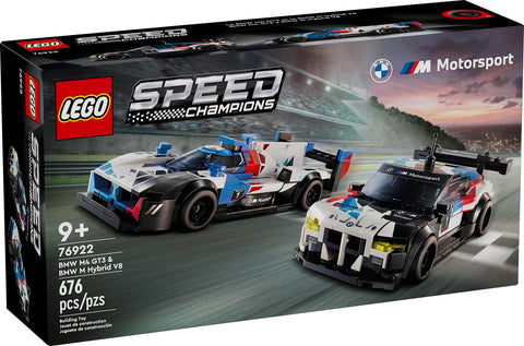 LEGO SPEED CHAMPIONS BMW M4 GT3 & BMW M Hybrid V8 Race Cars, 76922