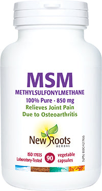 New Roots MSM Methylsulfonylmethane 100% Pure 850mg - Yeswellness.com