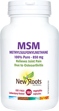 New Roots MSM Methylsulfonylmethane 100% Pure 850mg - Yeswellness.com