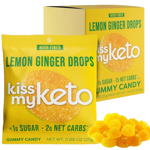 Kiss My Keto Gummies - Lemon Ginger  8 x 25g