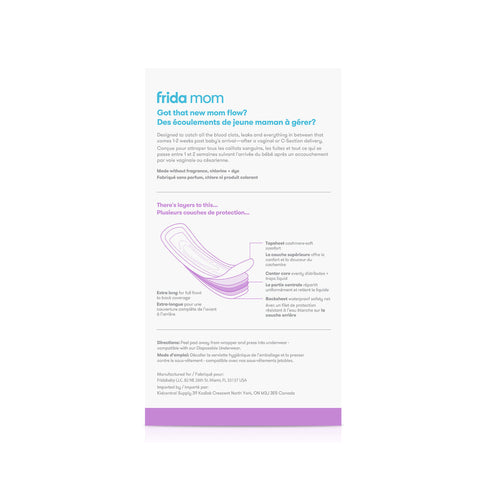 Frida Mom Postpartum Catch-All Pads 18 Count - YesWellness.com