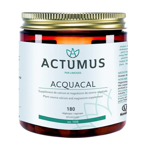 Actumus Acquacal Plant-Source Calcium & Magnesium 180 Veg Capsules - YesWellness.com