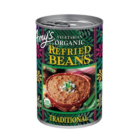 Amy's Organic Refried Beans Traditional 398mL - YesWellness.com