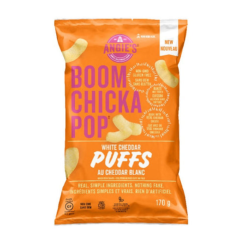 Expires January 2025 Clearance Angie's Boom Chicka Pop White Cheddar Puffs 170g