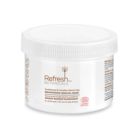 Refresh Botanicals Brightening MAGICAL Mask Sandalwood & Canadian Glacial Clay 200g - Yeswellness.com