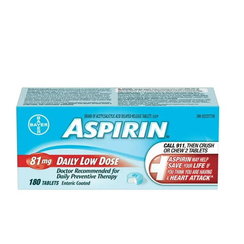 Aspirin Daily Low Dose 81mg Tablets