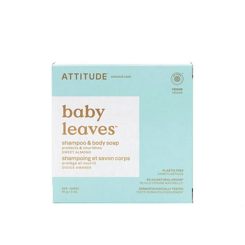 Attitude Baby Leaves Shampoo & Body Soap Sweet Almond 85g