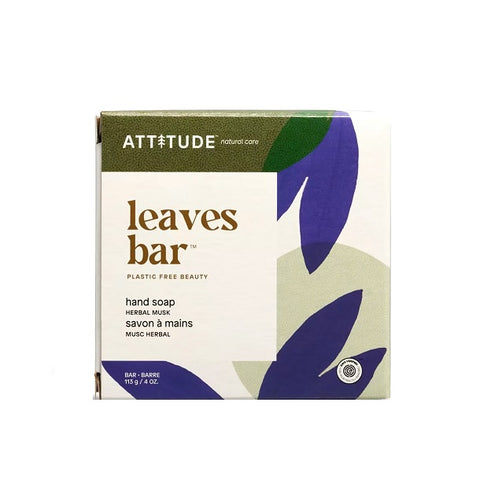 Attitude Leaves Bar Hand Soap 113g - YesWellness.com