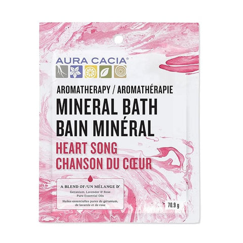 Aura Cacia Heart Song Mineral Bath 70.9g -  Case of 6