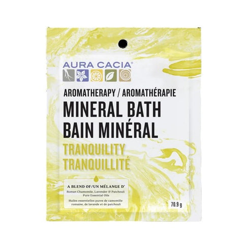 Aura Cacia Tranquility Mineral Bath Box 71g  - Case of 6