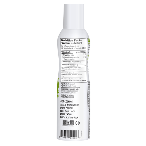 Chosen Foods 100% Pure Avocado Oil Spray 134g