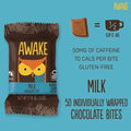 Awake Caffeinated Milk Chocolate Bites 50 x 13.5g