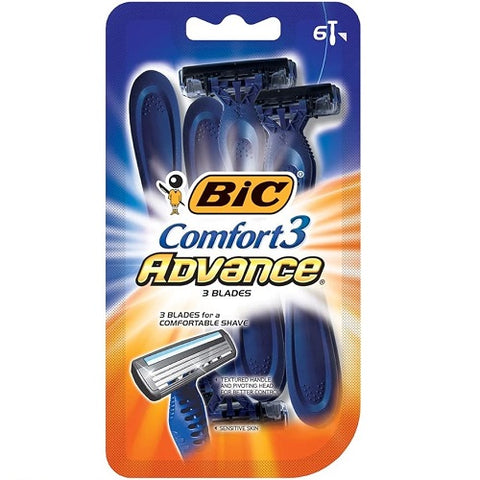 BIC Comfort 3 Advance Men's Razor 4 Count