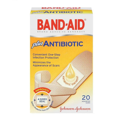 Band-Aid Plus Antibiotic 20 Assorted Sizes