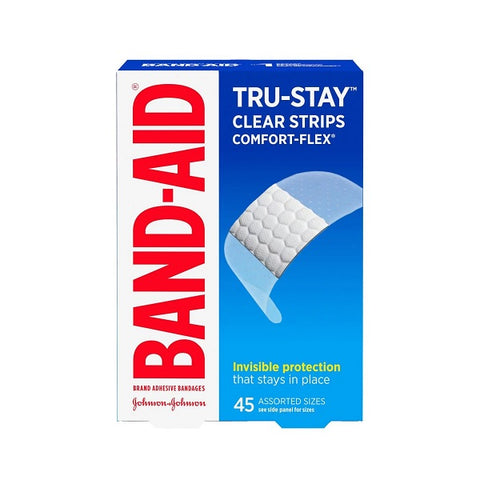 Band-Aid True-Stay Comfort Flex Bandages 45 Assorted Sizes