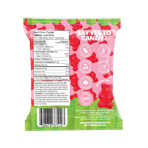 Better Bears Vegan Gummy Bears 12 x 50g (Various Flavours)