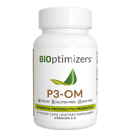 BiOptimizers P3-OM Powerful Proteolytic Probiotics 60 Capsules