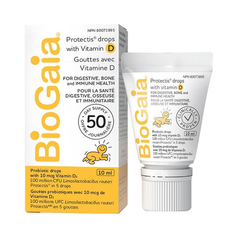 BioGaia Probiotic Drops with Vitamin D3 10mL - YesWellness.com