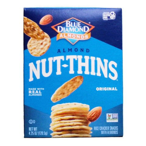 Blue Diamond Nut Thins Crackers 12x120g (Various Flavours)