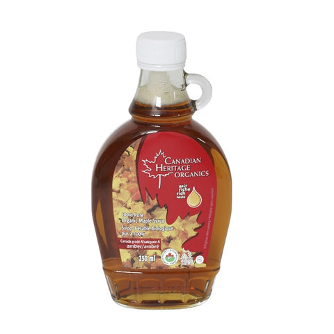 Canadian Heritage Organics Amber Maple Syrup (Various Sizes) - YesWellness.com