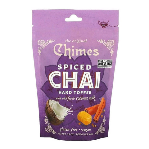 Chimes Spiced Chai Hard Toffee With Coconut Milk 100g - YesWellness.com