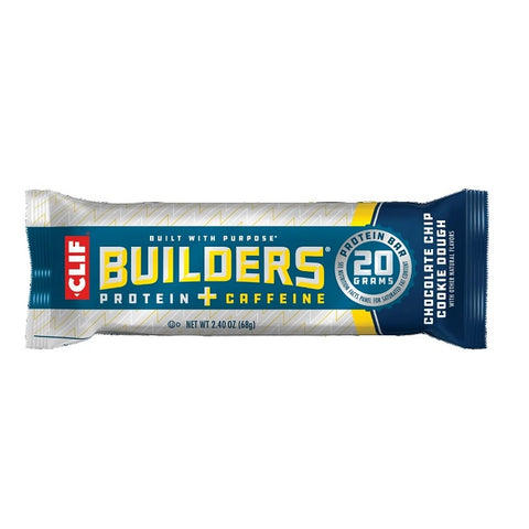 Clif Builders Protein Bar Cookie Dough with Caffeine 12 x 68g