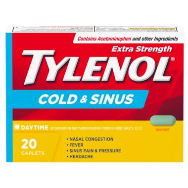 Tylenol Cold & Sinus 500mg (Various Caplets)