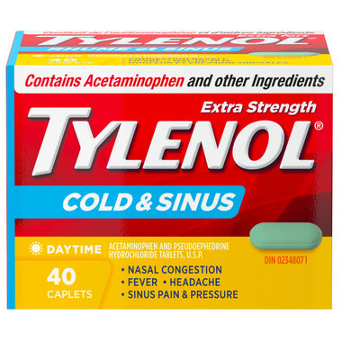 Tylenol Cold & Sinus 500mg (Various Caplets)