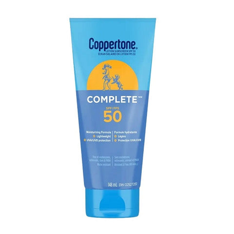 Expires December 2024 Clearance Coppertone Complete Sunscreen Lotion SPF 50 - 148mL