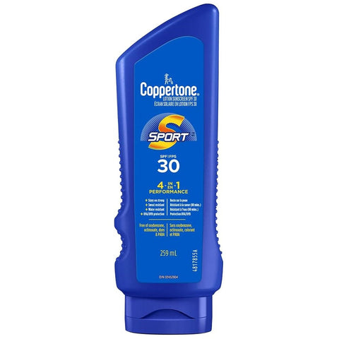 Expires March 2025 Clearance Coppertone Sport Sunscreen Lotion SPF 30 - 259mL