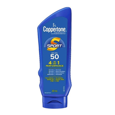 Expires February 2025 Clearance Coppertone Sport Sunscreen Lotion SPF 50 - 207mL