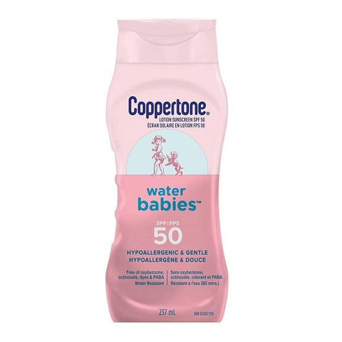 Expires February 2025 Clearance Coppertone Waterbabies Sunscreen Lotion SPF 50 - 237mL