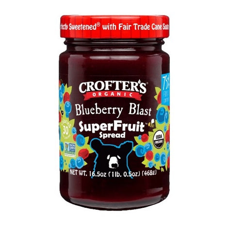 Crofter's Organic Blueberry Blast Premium Spread 383mL - YesWellness.com