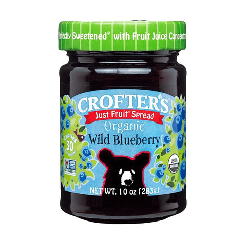 Crofter's Organic Wild Blueberry Just Fruit Spread 235mL - YesWellness.com