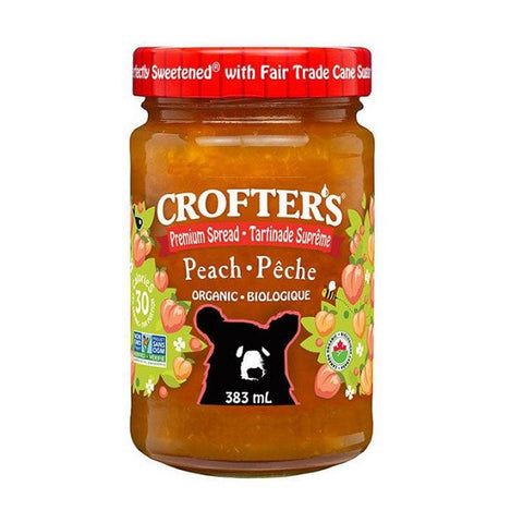 Crofter's Organic Peach Premium Spread 383mL - YesWellness.com