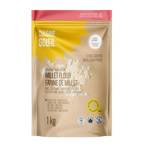 Cuisine Soleil Organic Millet Flour 1kg