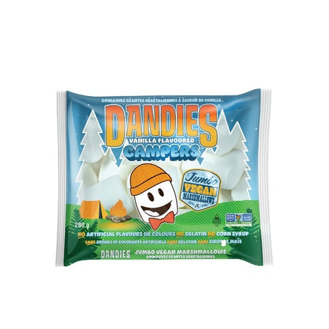 Dandies Campers Jumbo Vegan Marshmallows Vanilla 280g